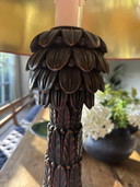 Table Lamp Wood With Silk Shade