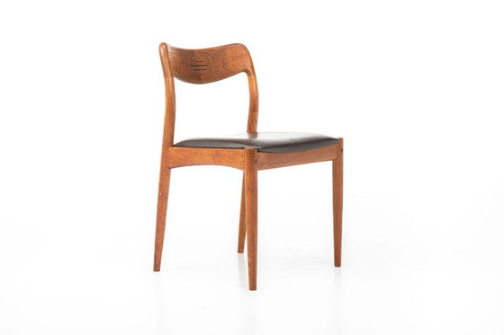 Image 1 of Dining Chairs By Johannes Andersen For Uldum Mobelfabrik, Denmark, 1960S, Set Of 6