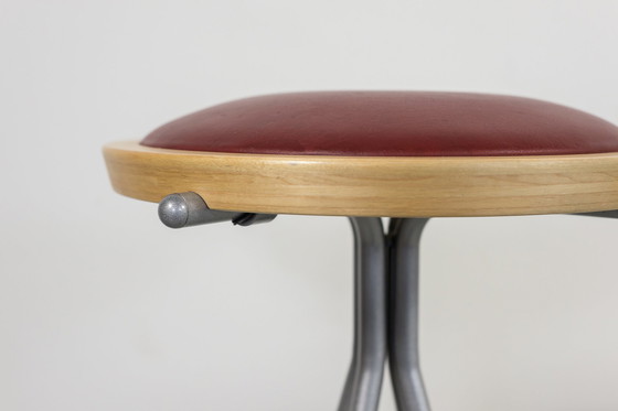 Image 1 of Ensemble de 4 tabourets au design scandinave par J. Lindau pour Bla Station