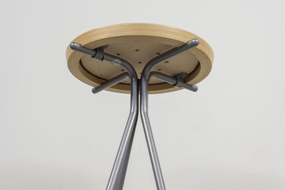 Image 1 of Ensemble de 4 tabourets au design scandinave par J. Lindau pour Bla Station