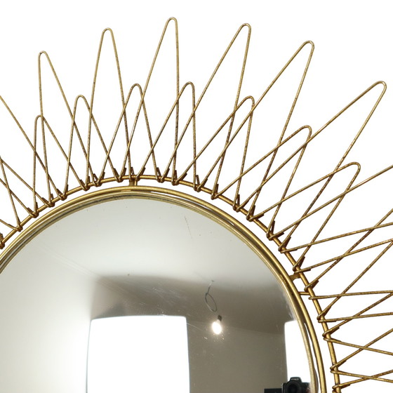 Image 1 of French Sunburst Solar Mirror Gold Leaf