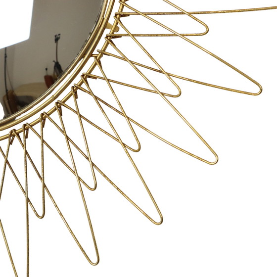 Image 1 of French Sunburst Solar Mirror Gold Leaf