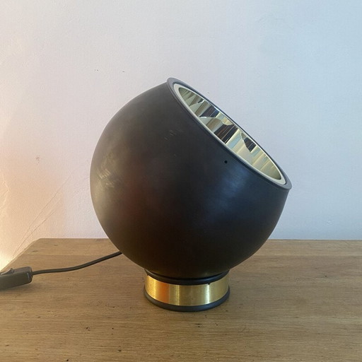 Vintage copper ball lamp, 1970