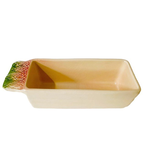 Image 1 of Piatto di asparagi in maiolica bretone d&#39;epoca