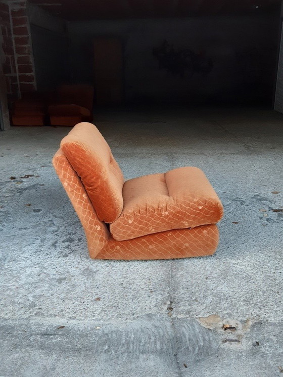 Image 1 of 1/7 Orange chair Ligne Roset Pr M. Ducaroy Mod. Albany, Design Ép. Vintage