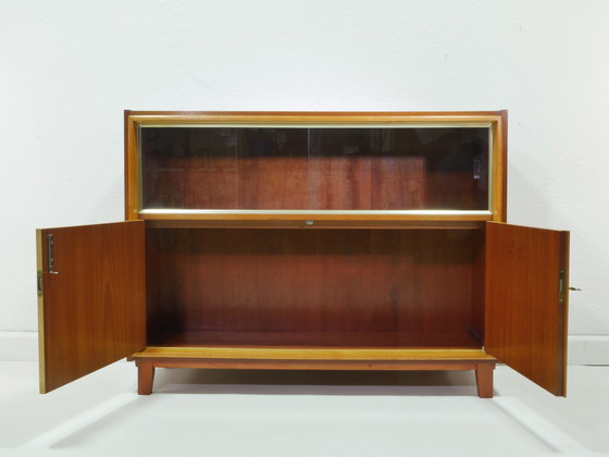 Image 1 of Buffet vintage avec vitrine, années 50, Allemagne