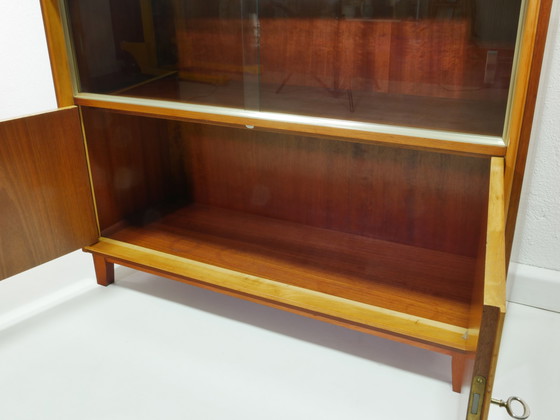 Image 1 of Buffet vintage avec vitrine, années 50, Allemagne