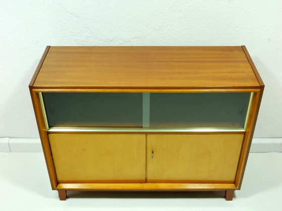 Image 1 of Buffet vintage avec vitrine, années 50, Allemagne