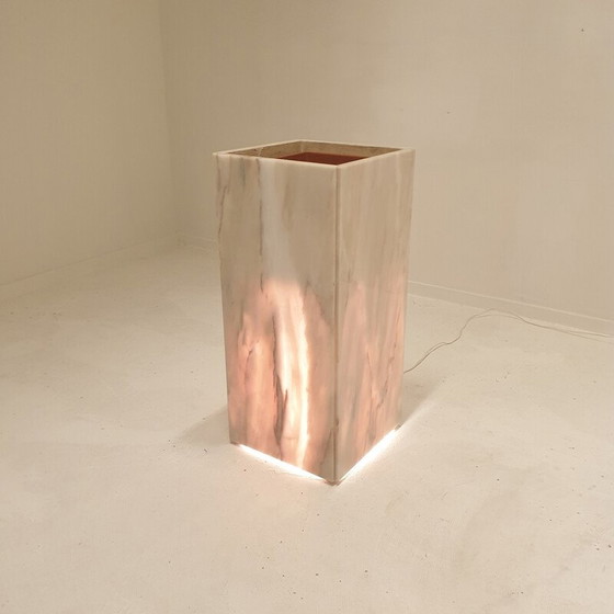 Image 1 of Italian vintage marble planter with light, 1970s