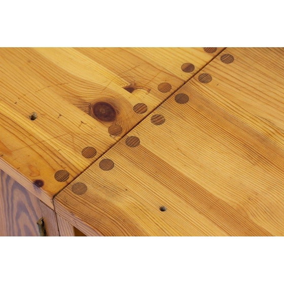 Image 1 of Set of 4 vintage solid pine storage cabinets for Luxus, Sweden 1960s