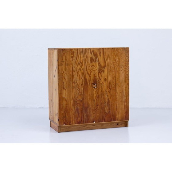 Image 1 of Set of 4 vintage solid pine storage cabinets for Luxus, Sweden 1960s