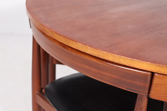 Image 1 of Teak dining table set by Hans Olsen for Frem Røjle, model: 'Roundette', Denmark, 1960s