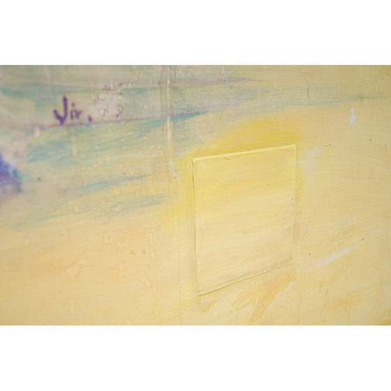 Image 1 of Dipinto d'epoca con motivo di cavallo, Cecoslovacchia 1970