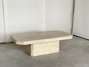 Vintage travertine coffeetable
