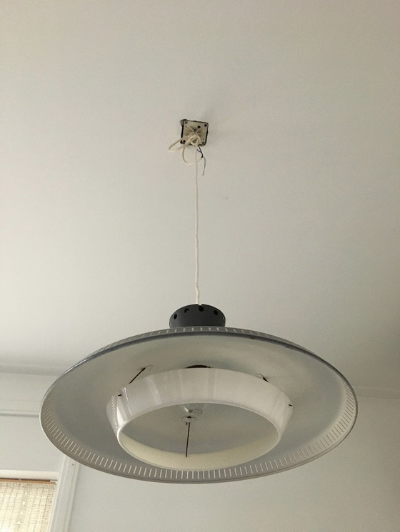 Image 1 of Philips Metal Pendant Lamp Nb 93/01 Anthracite Gray