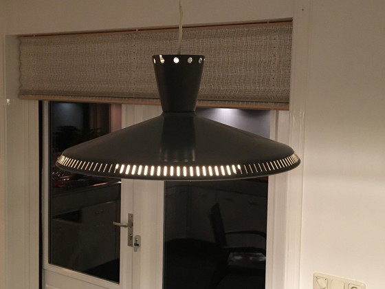 Image 1 of Philips Metal Pendant Lamp Nb 93/01 Anthracite Gray