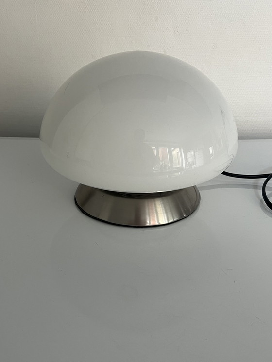 Image 1 of Mushroom Lamp White Opaline