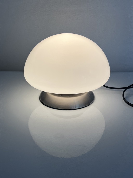 Mushroom Lamp White Opaline