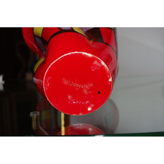 Image 1 of Vintage checkerboard vase by Elchinger 1960s