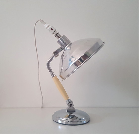 Image 1 of Industrial table lamp by Kurt Rosenthal from 1950.