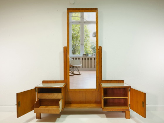 Image 1 of Vintage mirror chest of drawers, 1950s, Germany