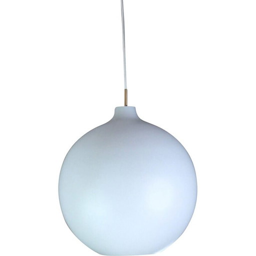 Scandinavian vintage opaline pendant lamp by Vilhem Wohlert for Louis Poulsen