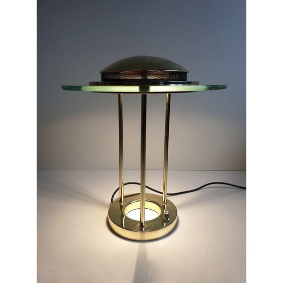 Image 1 of Vintage brass desk lamp by R. Sonneman for George Kovacs, 1980