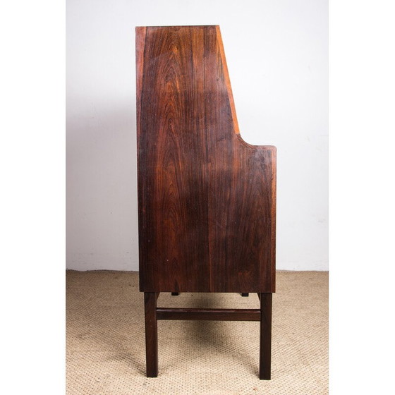 Image 1 of Vintage rosewood secretary desk by Arne Wahl Iversen for Branderup Mobelfabrik, Denmark 1960