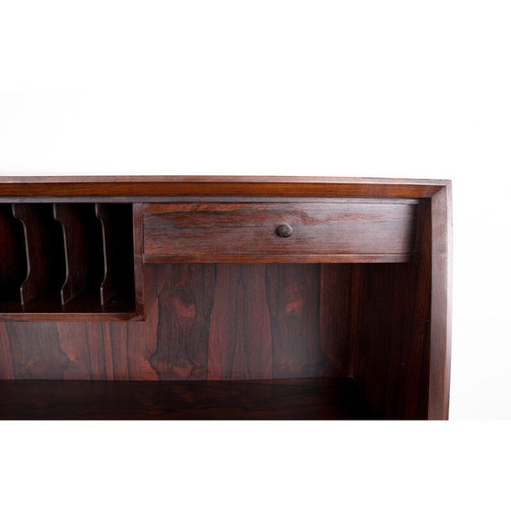 Image 1 of Vintage rosewood secretary desk by Arne Wahl Iversen for Branderup Mobelfabrik, Denmark 1960