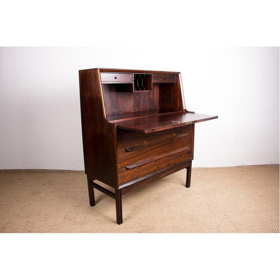 Image 1 of Vintage rosewood secretary desk by Arne Wahl Iversen for Branderup Mobelfabrik, Denmark 1960