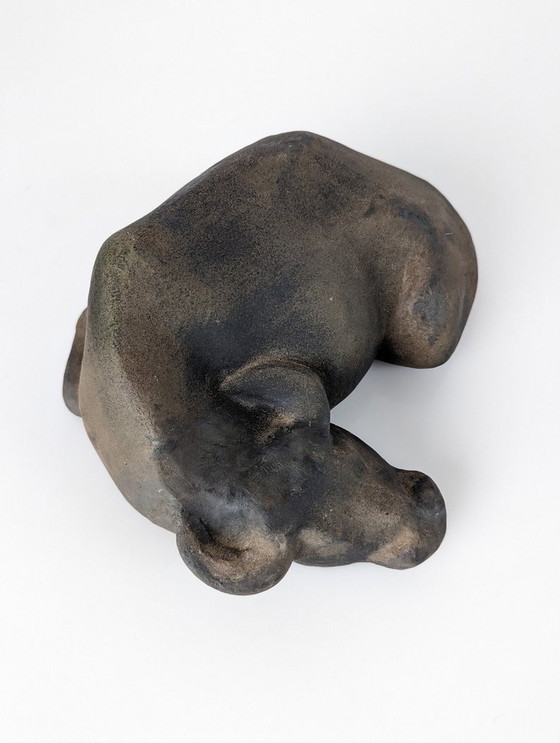 Image 1 of Animal Sculpture Resting Water Buffalo By Elena Laverón