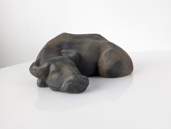 Image 1 of Animal Sculpture Resting Water Buffalo By Elena Laverón