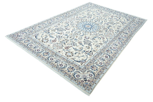 Hand-knotted Nain 9 La 368 X 246 Cm -Carpet With Silk