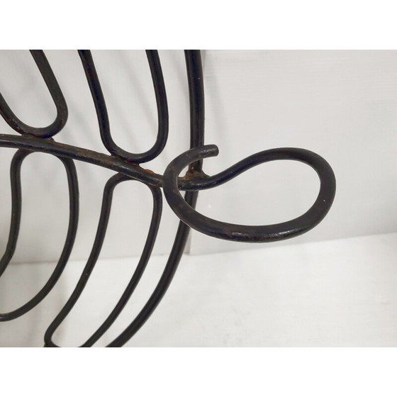 Image 1 of Vintage art deco mirror with coat rack
