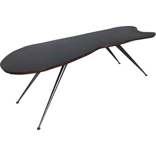 Vintage coffee table in exotic wood, 1950