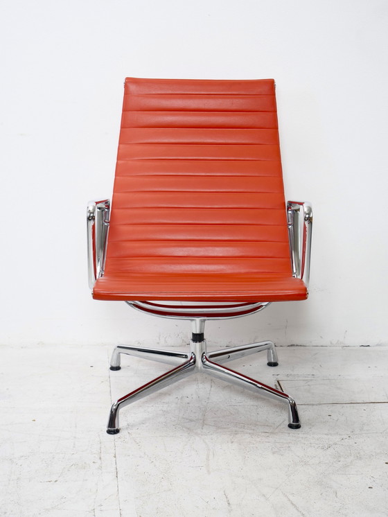 Image 1 of Eames Ea116 Lounge Chair Leather Red