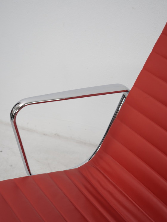 Image 1 of Eames Ea116 Lounge Chair Leather Red