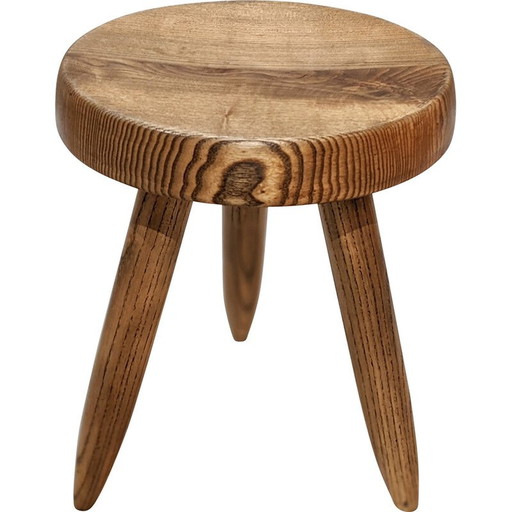 Vintage high stool model "Berger" by Charlotte Perriand, 1960