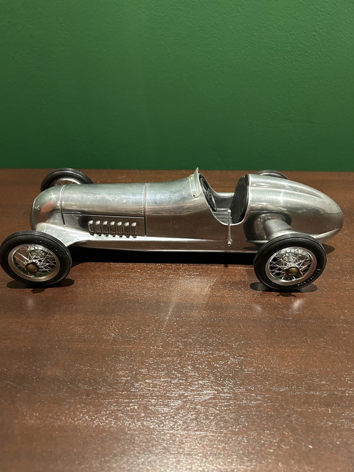 Silver Arrow model car race car