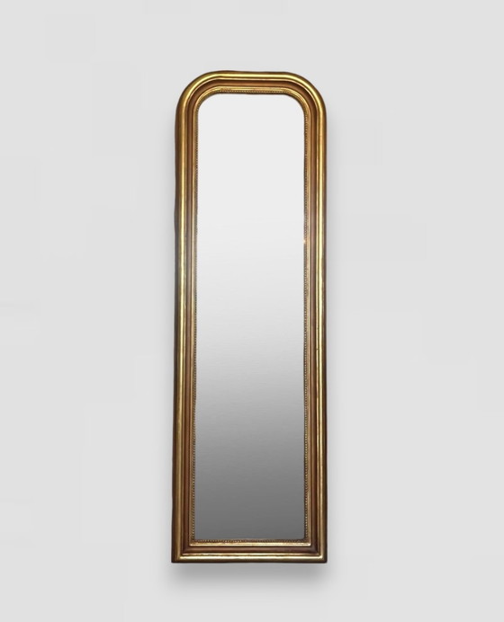 Image 1 of Specchio vintage placcato oro con ciondolo dorato