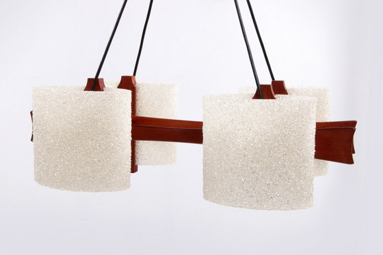 Image 1 of Vintage hanging lamp with resin caps