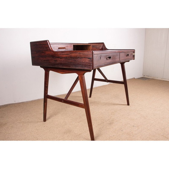 Image 1 of Vintage Danish rosewood desk model 56 by Arne Wahl Iversen for Vinde Mobelfabrik, 1960