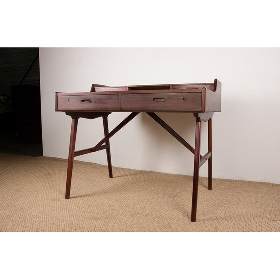 Image 1 of Vintage Danish rosewood desk model 56 by Arne Wahl Iversen for Vinde Mobelfabrik, 1960