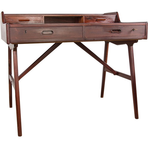 Image 1 of Vintage Danish rosewood desk model 56 by Arne Wahl Iversen for Vinde Mobelfabrik, 1960