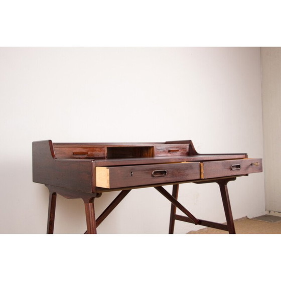 Image 1 of Vintage Danish rosewood desk model 56 by Arne Wahl Iversen for Vinde Mobelfabrik, 1960
