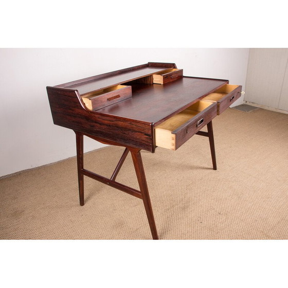 Image 1 of Vintage Danish rosewood desk model 56 by Arne Wahl Iversen for Vinde Mobelfabrik, 1960