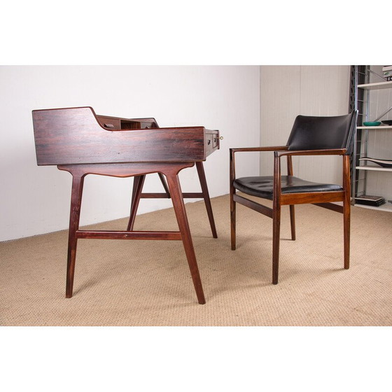 Image 1 of Vintage Danish rosewood desk model 56 by Arne Wahl Iversen for Vinde Mobelfabrik, 1960