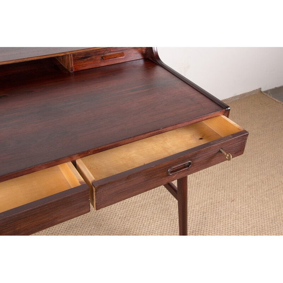 Image 1 of Vintage Danish rosewood desk model 56 by Arne Wahl Iversen for Vinde Mobelfabrik, 1960