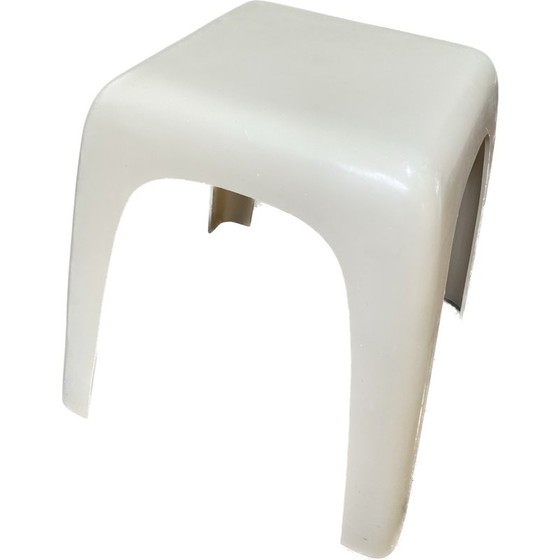 Image 1 of Sgabello vintage "Small" in resina bianca
