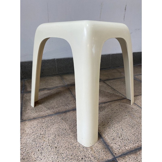 Image 1 of Sgabello vintage "Small" in resina bianca